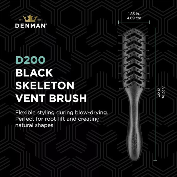 Denman D200T Hyflex Vent Brush Black