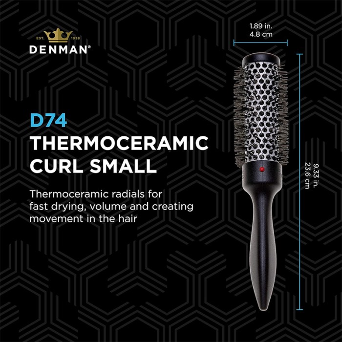 Denman D74 Ceramic Hot Curl Brush 30mm