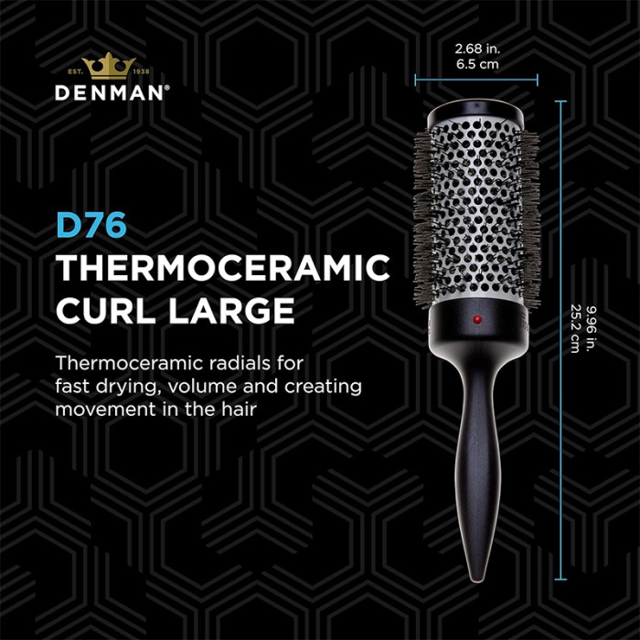 Denman D76 Ceramic Hot Curl Brush 48mm