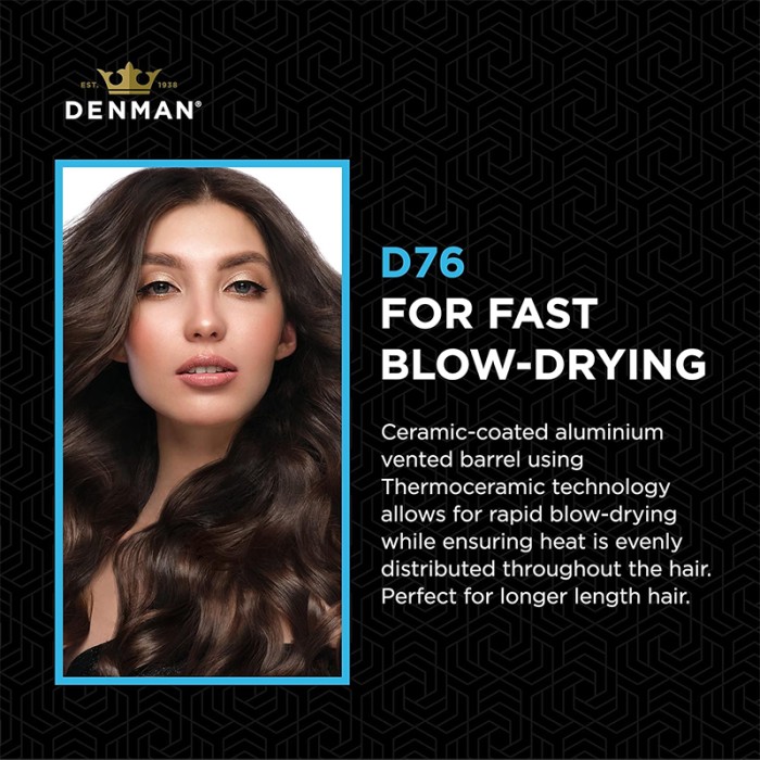 Denman D76 Ceramic Hot Curl Brush 48mm