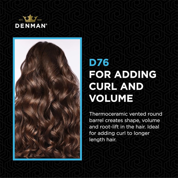Denman D76 Ceramic Hot Curl Brush 48mm