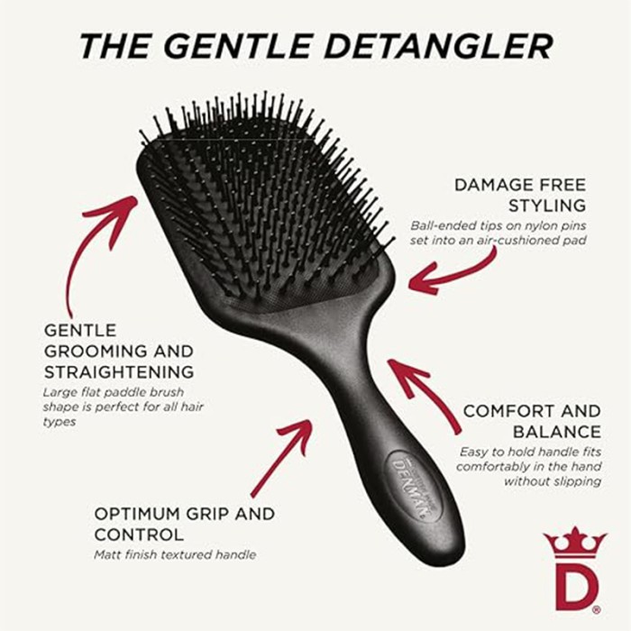 Denman D83 Paddle Black Brush