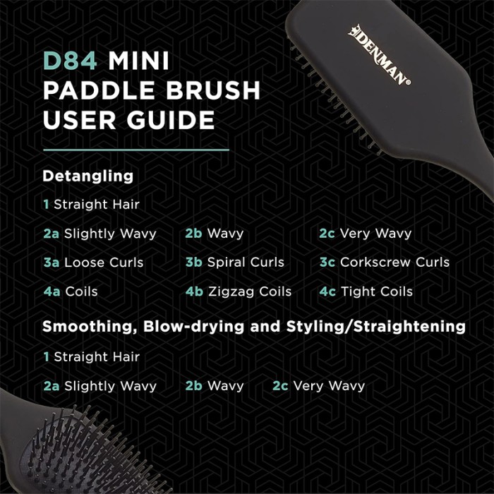 Denman D84 Hand Bag Paddle Brush