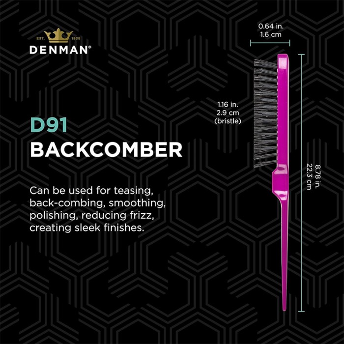 Denman D91 Dress Out Brush Purple