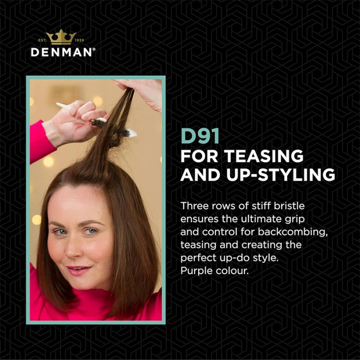 Denman D91 Dress Out Brush Purple
