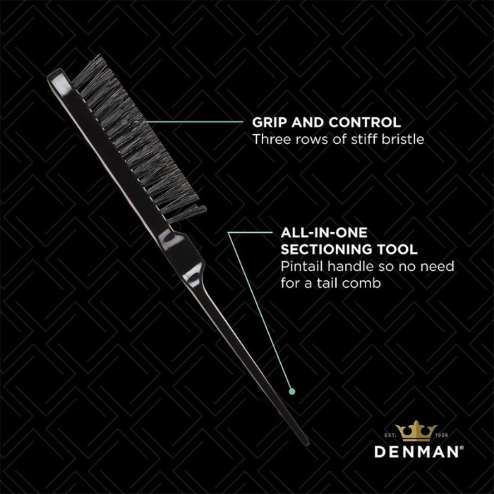 Denman Dressing Out Backcomber Brush Black