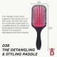 Denman Power Paddle Brush Black