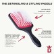 Denman Power Paddle Brush Black