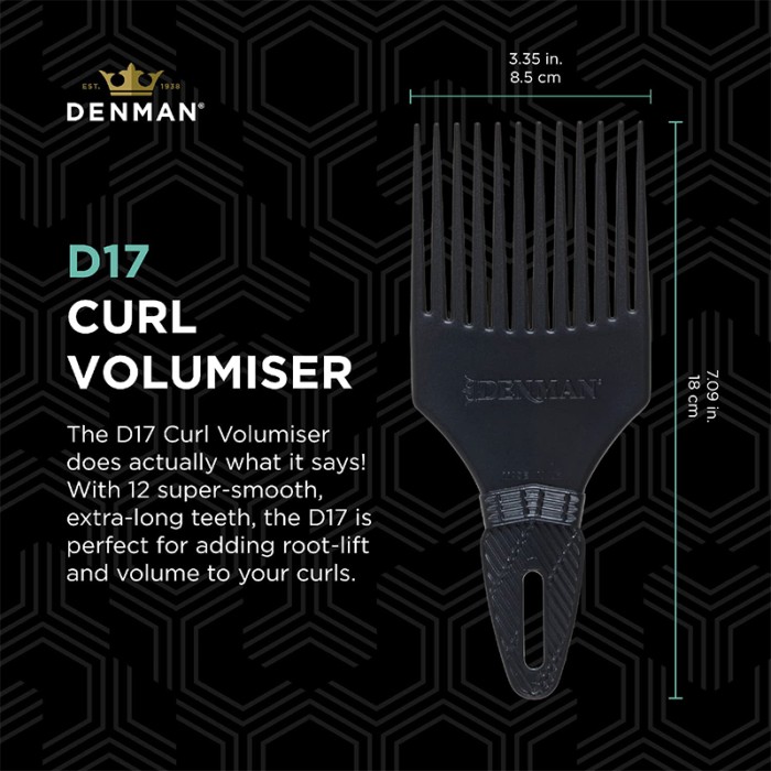 Denman Styling Brush D17 Curl Tamer Black