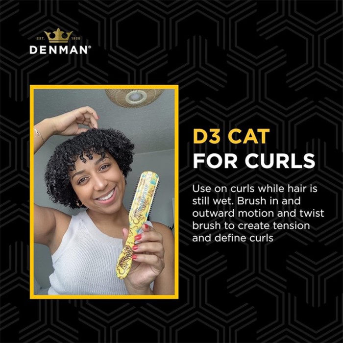 Denman Styling Brush D3 Original Deluxe Tiger
