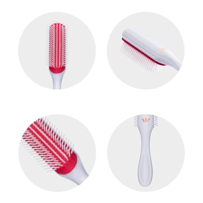 Denman Styling Brush D3 White With Rosegold Crown