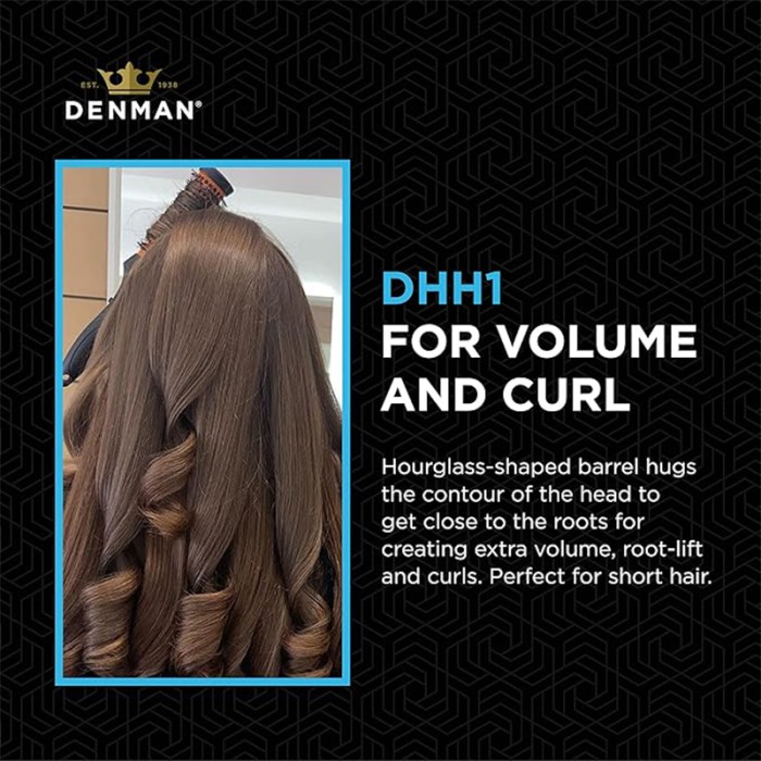 Denman Xsmall Head Hugging Hot Curl Brush (25mm)