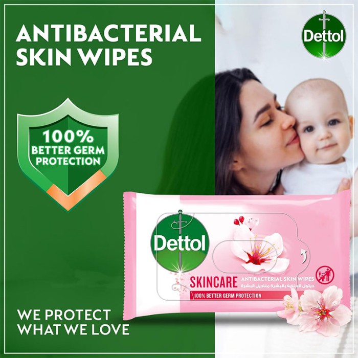 Dettol Antibacterial Wipes Skincare 10s