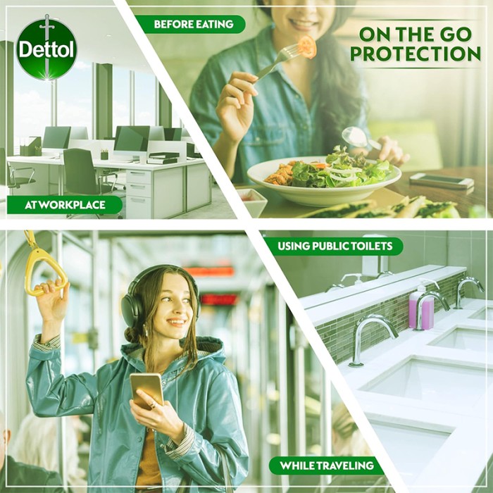 Dettol Hand Sanitizer Original 50ml Jackets