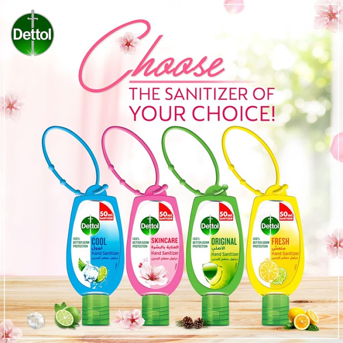 Dettol Hand Sanitizer Original 50ml Jackets