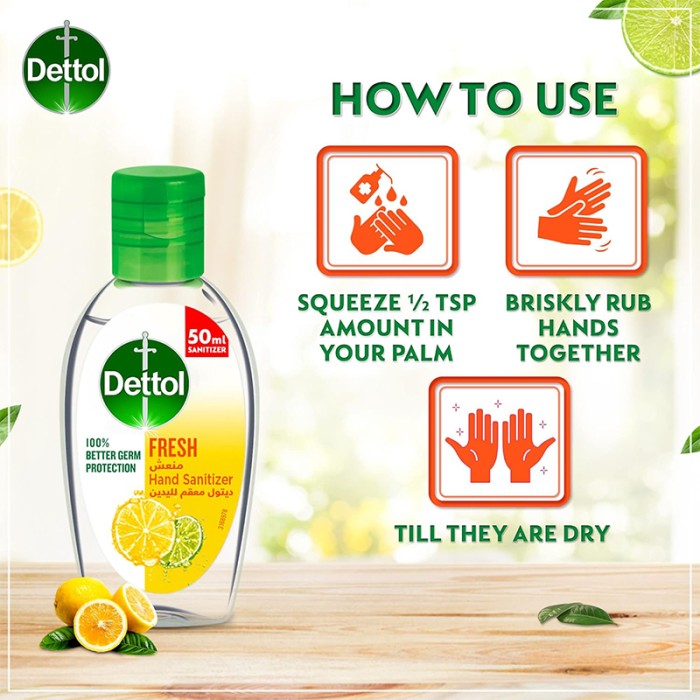 Dettol Hand Sanitizer Spring Fresh 50ml