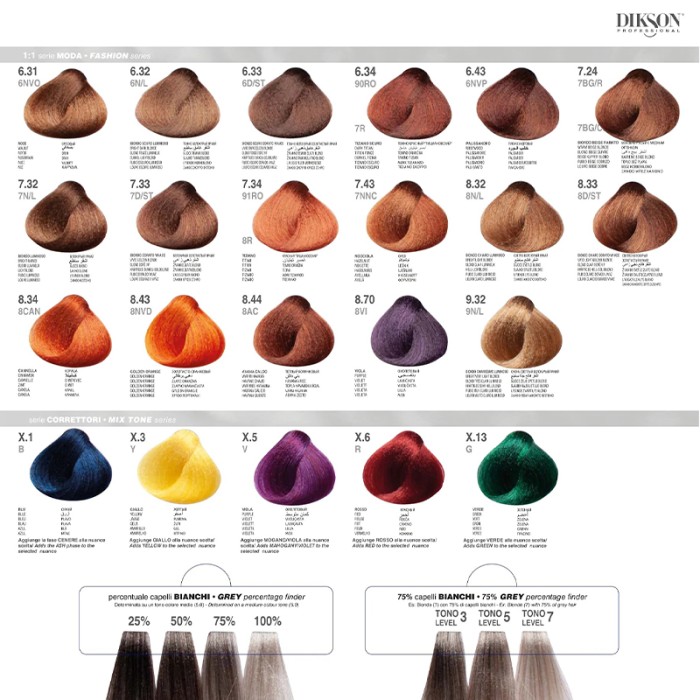 Dikson Color Chart Small