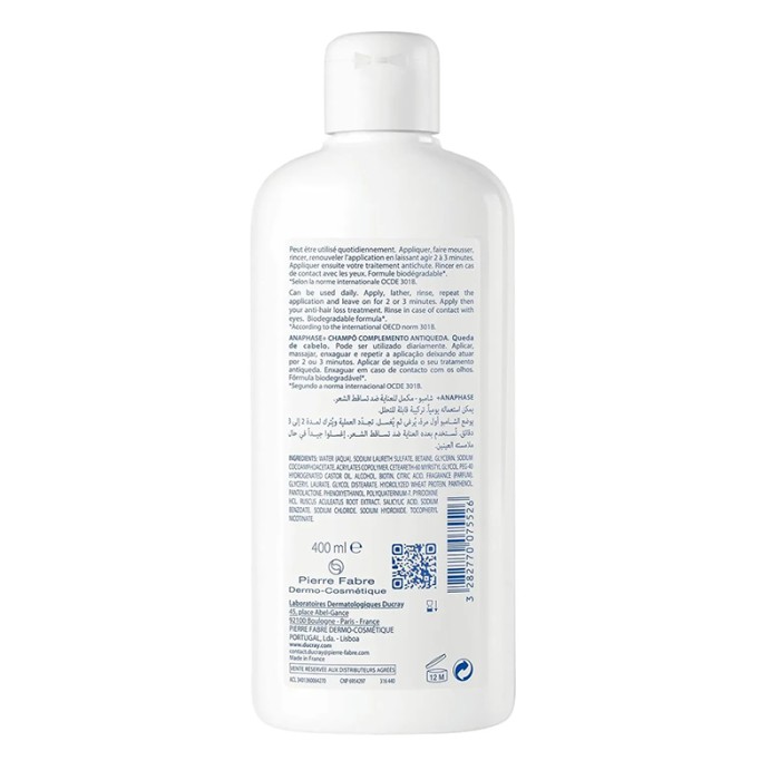 Ducray Anaphase Plus Shampoo Hair Loss 400ml