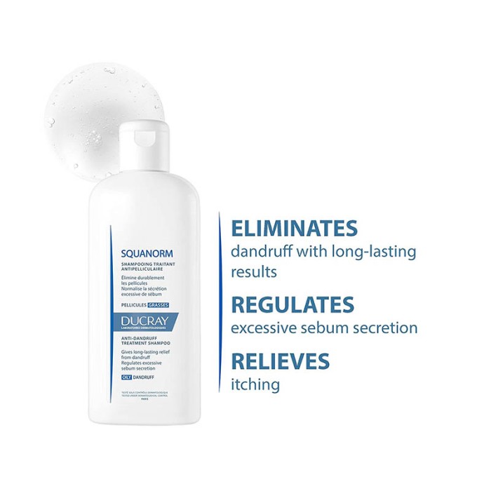 Ducray Squanorm Treatment Shampoo Oily Dandruff 200ml