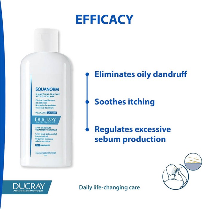 Ducray Squanorm Treatment Shampoo Oily Dandruff 200ml