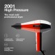 Elchim 2001 Mod Hair Dryer Black & Red
