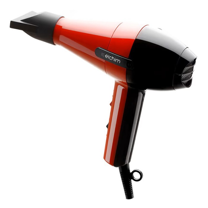 Elchim 2001 Mod Hair Dryer Black & Red