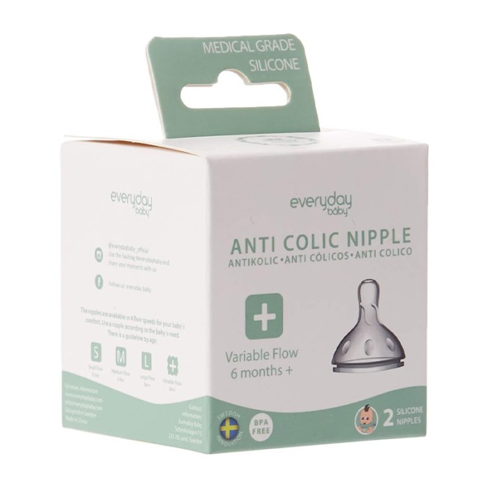 Everyday Baby Anti Colic Nipple Variable +
