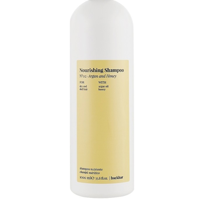 Farmavita Back Bar Nourishing Shampoo N°02 Argan And Honey 1000ml