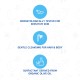 Friendly Organic 400ml Perfume Free Baby Shampoo & Body Wash, Clear