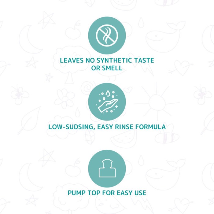 Friendly Organic 750ml Fragrance Free Baby Bottle & Feeding Utensil Wash, Clear