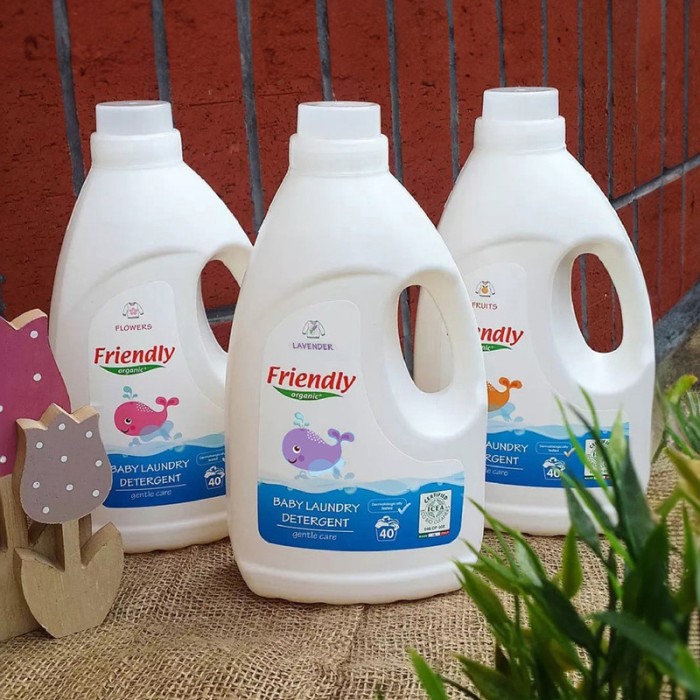 Friendly Organic Baby Laundry Detergent 2L Pack of 2, Lavender