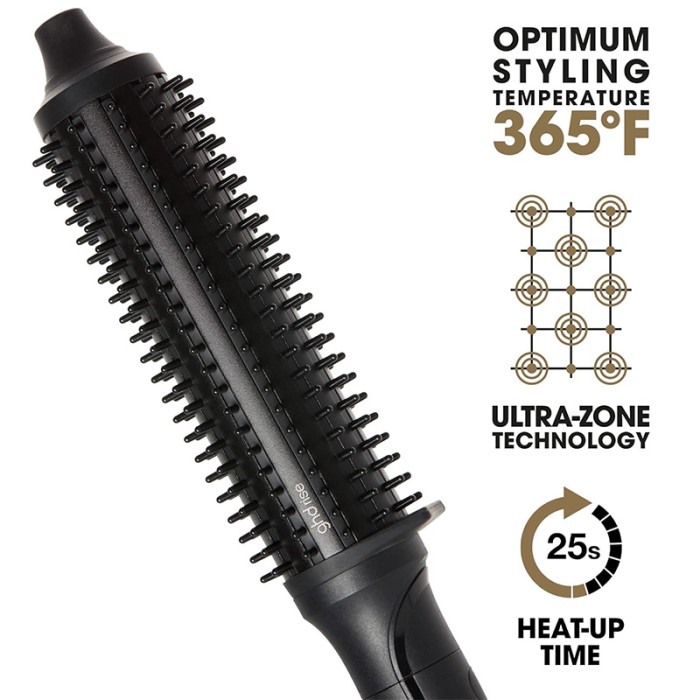 GHD Rise Volume Hot Hair Brush Black