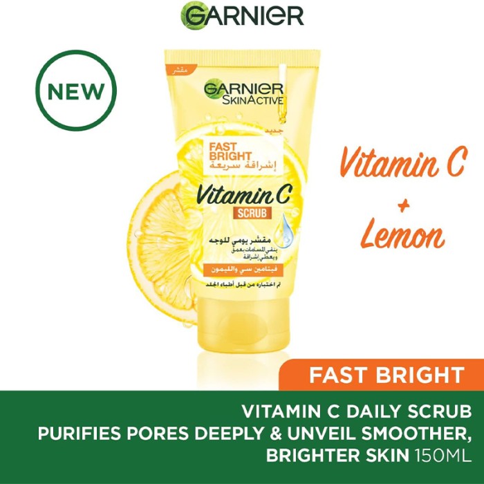 Garnier Fast Bright Scrub T150ml 002