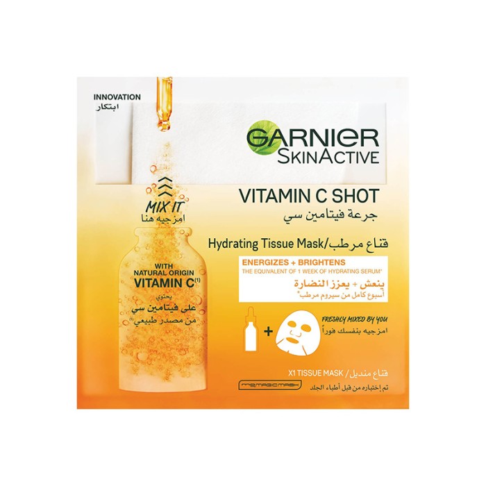 Garnier Skin Active Fresh Mix Tissue Mask Vitamin C