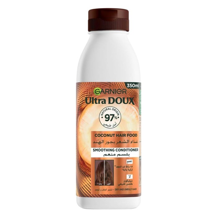 Garnier Ultra Doux Smoothing Coconut Hair Food Conditioner 350ml