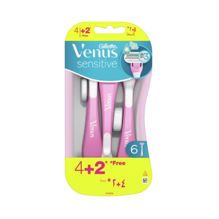Gillette Venus Sensitive Disposable 4 + 2 Razors