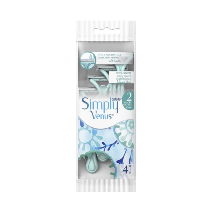Gillette Venus Simply 2 Women`s Disposable Razor 4 Count