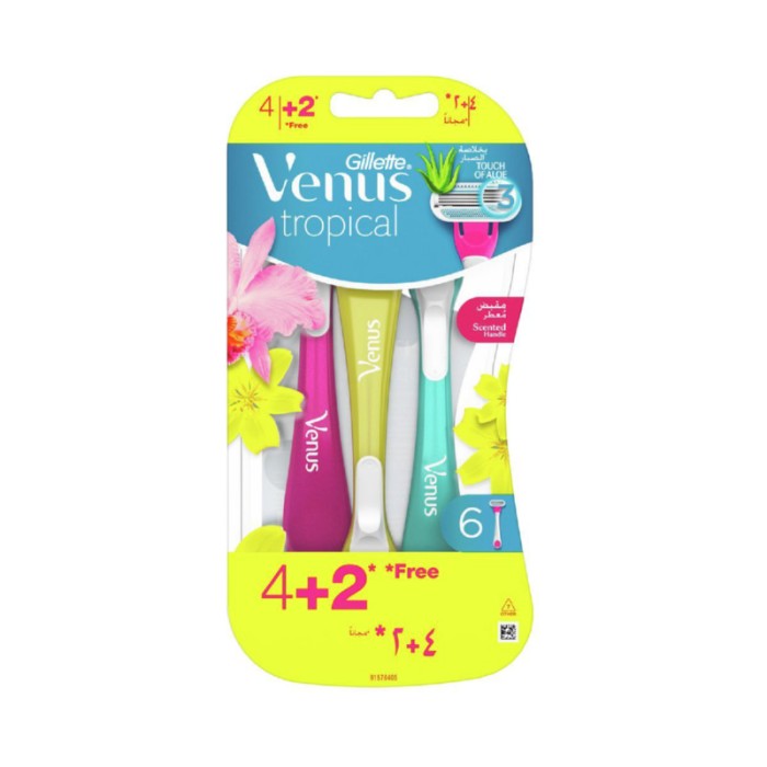 Gillette Venus Tropical Disposable 4 + 2 Razors