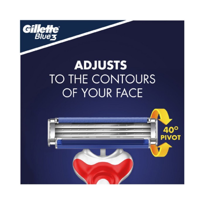 Gillette Blue3 Comfort Men's Disposable Razor - Pack of 12