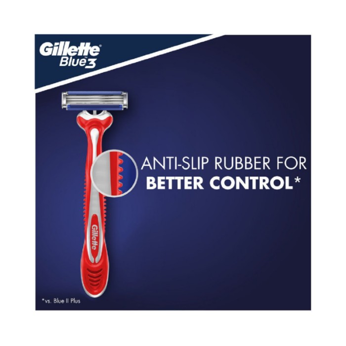 Gillette Blue3 Comfort Men's Disposable Razor - Pack of 12