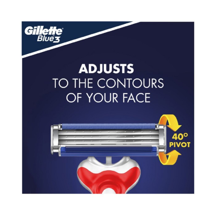 Gillette Blue3 Comfort Men's Disposable Razor - Pack of 12