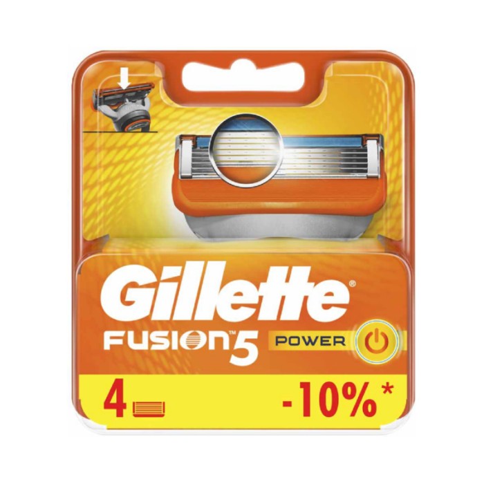 Gillette Fusion Power Replacement Blades - 4pcs