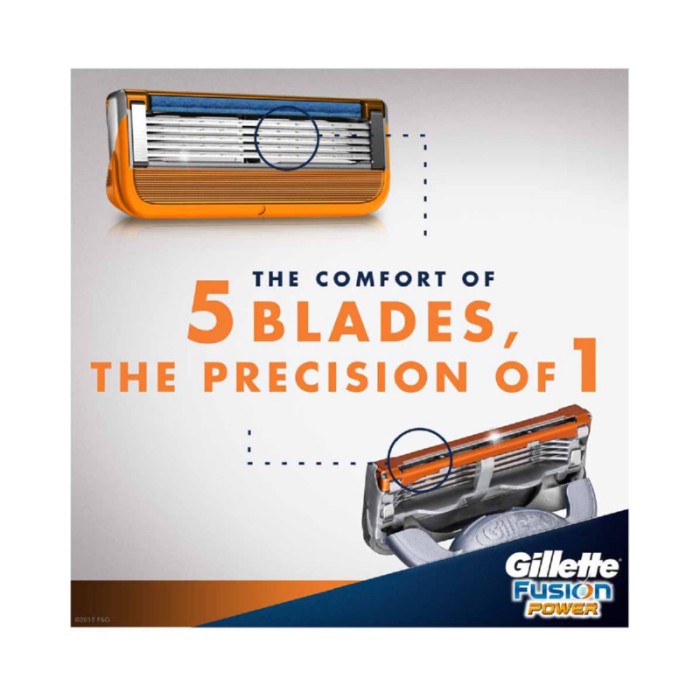 Gillette Fusion Power Replacement Blades - 4pcs