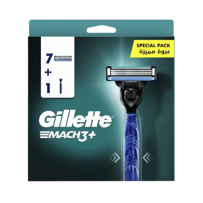 Gillette Mach3+ Blade Refills - 8pcs