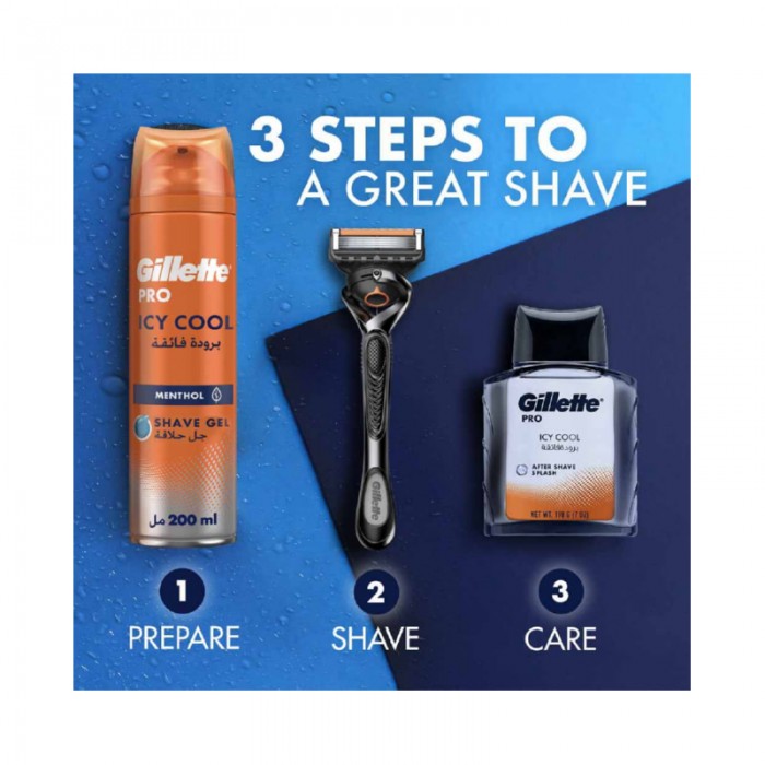 Gillette Pro Icy Cool Menthol Shave Gel 200 ml