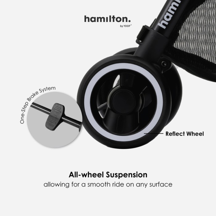 Hamilton by Yoop - Everyday Stroller - Autofold System - Cabin Siye - Kaki