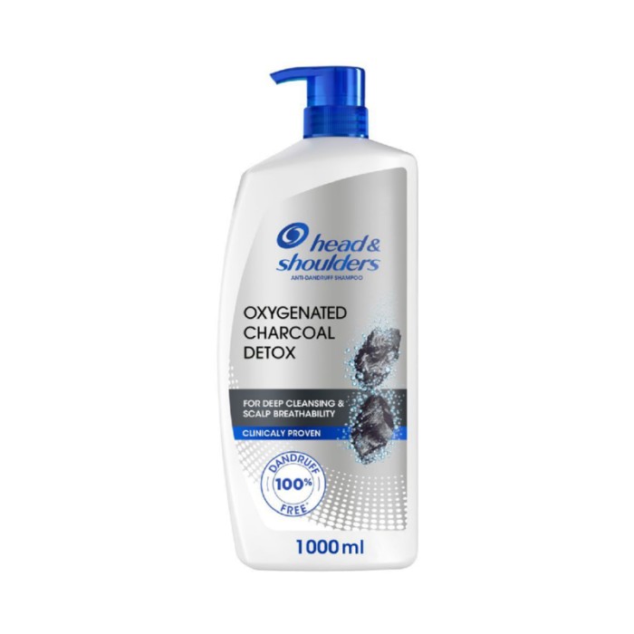 Head & Shoulders Anti - Dandruff Shampoo - Oxygenated Charcoal Detox - 1 L