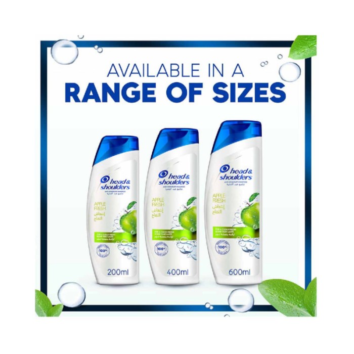 Head & Shoulders Apple Fresh Anti - Dandruff Shampoo 200ml