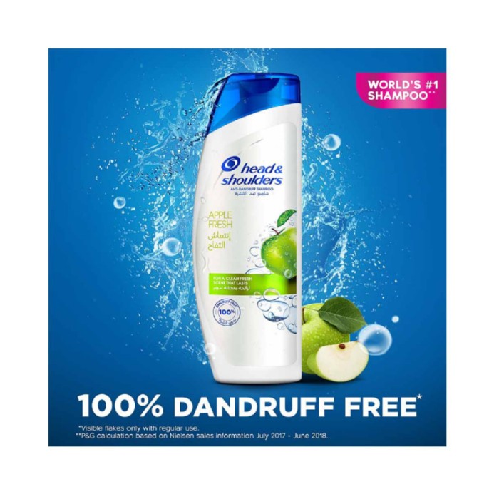 Head & Shoulders Apple Fresh Anti - Dandruff Shampoo 400ml