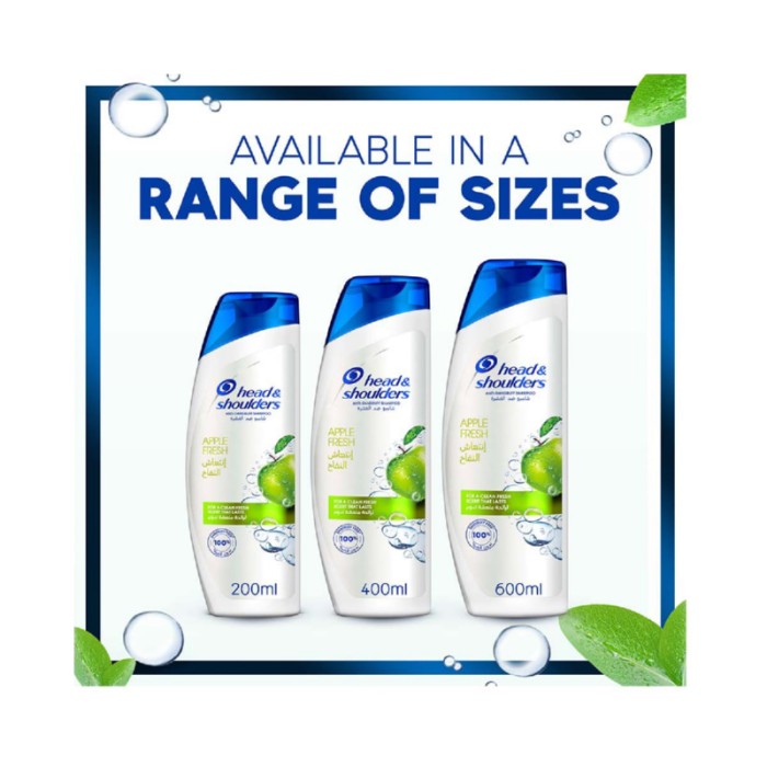 Head & Shoulders Apple Fresh Anti - Dandruff Shampoo 400ml